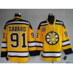 Boston Bruins #91 Marc Savard Yellow Jersey