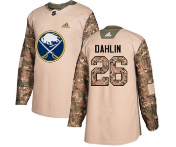 Adidas Buffalo Sabres #26 Rasmus Dahlin Camo Authentic 2017 Veterans Day Stitched NHL Jersey