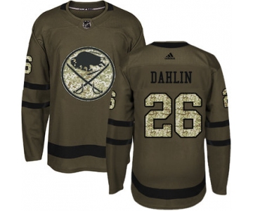 Adidas Buffalo Sabres #26 Rasmus Dahlin Green Salute to Service Stitched NHL Jersey