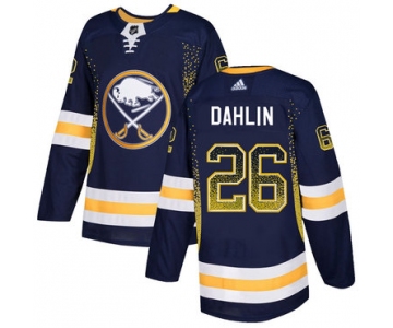 Men's Buffalo Sabres #26 Rasmus Dahlin Navy Drift Fashion Adidas Jersey