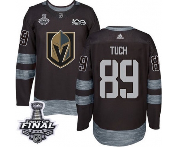 Adidas Golden Knights #89 Alex Tuch Black 1917-2017 100th Anniversary 2018 Stanley Cup Final Stitched NHL Jersey