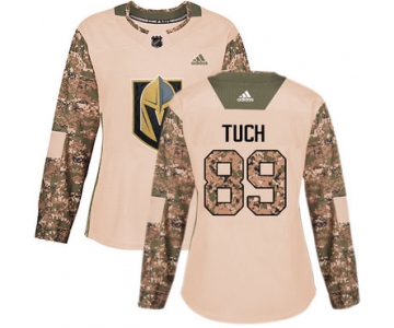 Adidas Vegas Golden Knights #89 Alex Tuch Camo Authentic 2017 Veterans Day Women's Stitched NHL Jersey