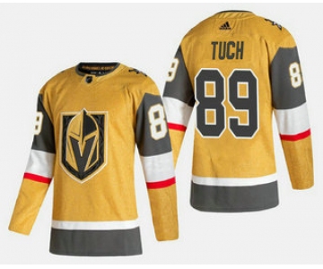 Men's Vegas Golden Knights #89 Alex Tuch Gold 2020-21 Alternate Stitched Adidas Jersey