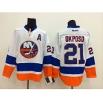 New York Islanders #21 Kyle Okposo White Jersey