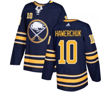 Adidas Sabres #10 Dale Hawerchuk Navy Blue Home Authentic Stitched NHL Jersey