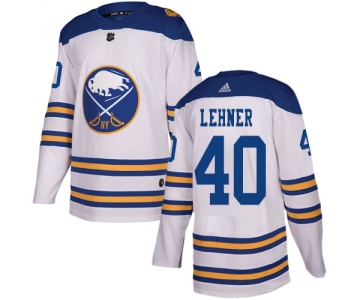 Adidas Sabres #40 Robin Lehner White Authentic 2018 Winter Classic Stitched NHL Jersey