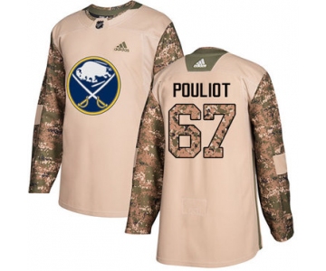 Adidas Sabres #67 Benoit Pouliot Camo Authentic 2017 Veterans Day Stitched NHL Jersey