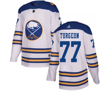 Adidas Sabres #77 Pierre Turgeon White Authentic 2018 Winter Classic Stitched NHL Jersey