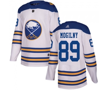 Adidas Sabres #89 Alexander Mogilny White Authentic 2018 Winter Classic Stitched NHL Jersey