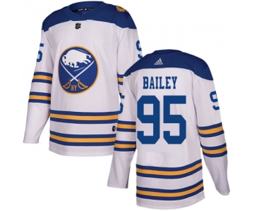 Adidas Sabres #95 Justin Bailey White Authentic 2018 Winter Classic Stitched NHL Jersey