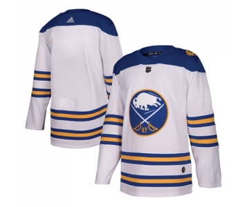 Adidas Sabres Blank White Authentic 2018 Winter Classic Stitched NHL Jersey