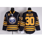 Buffalo Sabres #30 Ryan Miller Navy Blue Jersey