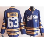 Buffalo Sabres #63 Tyler Ennis Blue Third Jersey