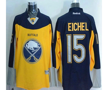 Men's Buffalo Sabres #15 Jack Eichel Reebok Gold Alternate Premier Jersey