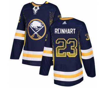 Men's Buffalo Sabres #23 Sam Reinhart Navy Drift Fashion Adidas Jersey