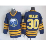 Men's Buffalo Sabres #30 Ryan Miller 1983-84 Navy Blue CCM Vintage Throwback Jersey