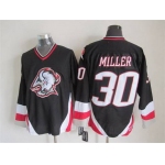 Men's Buffalo Sabres #30 Ryan Miller 1996-97 Black CCM Vintage Throwback Jersey