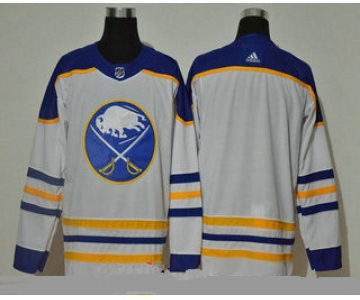 Men's Buffalo Sabres Blank White Adidas 2020-21 Alternate Authentic Player NHL Jersey