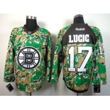 Boston Bruins #17 Milan Lucic 2014 Camo Jersey