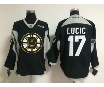 Boston Bruins #17 Milan Lucic 2014 Training Black Jersey