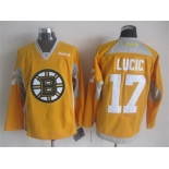 Boston Bruins #17 Milan Lucic 2014 Training Yellow Jersey