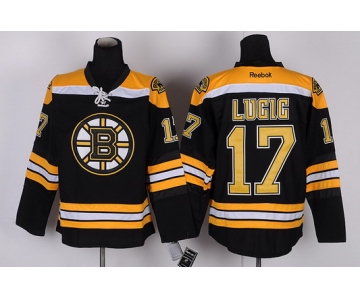 Boston Bruins #17 Milan Lucic Black Jersey