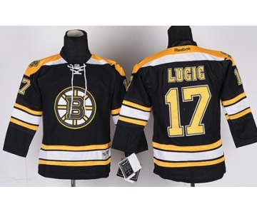 Boston Bruins #17 Milan Lucic Black Kids Jersey