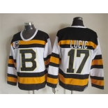 Boston Bruins #17 Milan Lucic White 75TH Throwback CCM Jersey