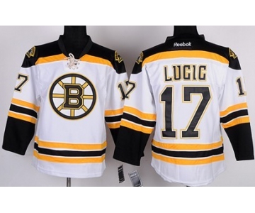 Boston Bruins #17 Milan Lucic White Kids Jersey