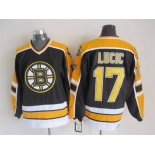 Men's Boston Bruins #17 Milan Lucic 1996-97 Black CCM Vintage Throwback Jersey