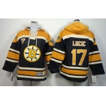 Old Time Hockey Boston Bruins #17 Milan Lucic Black Kids Hoodie