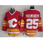 Calgary Flames #25 Joe Nieuwendyk Red Throwback CCM Jersey