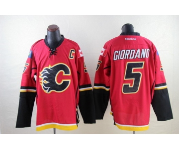 Calgary Flames #5 Mark Giordano Red Jersey