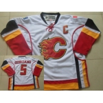 Calgary Flames #5 Mark Giordano White Jersey