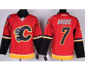 Calgary Flames #7 T.J. Brodie Red Jersey