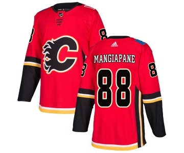 Men's Calgary Flames #88 Andrew Mangiapane Adidas Authentic Home Red Jersey
