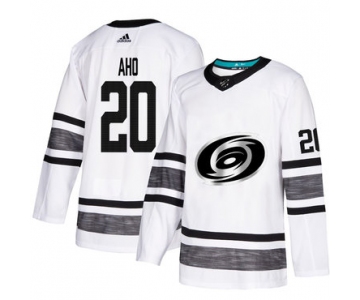 Hurricanes #20 Sebastian Aho White Authentic 2019 All-Star Stitched Hockey Jersey