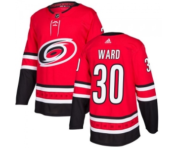 Adidas Hurricanes #30 Cam Ward Red Home Authentic Stitched NHL Jersey