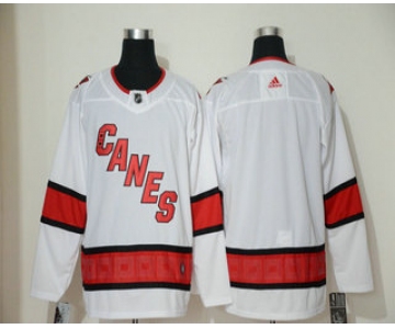 Men's Carolina Hurricanes Blank White NEW 2019 Adidas Stitched NHL Jersey