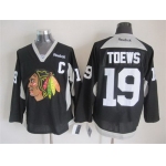 Chicago Blackhawks #19 Jonathan Toews 2014 Training Black Jersey