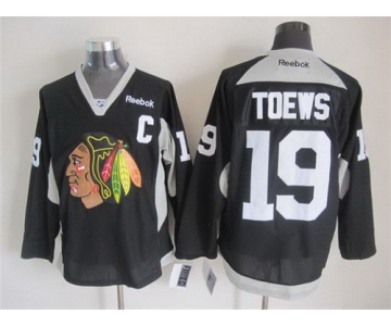 Chicago Blackhawks #19 Jonathan Toews 2014 Training Black Jersey