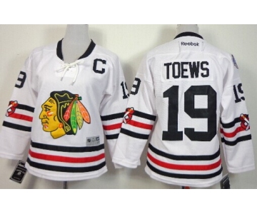 Chicago Blackhawks #19 Jonathan Toews 2015 Winter Classic White Kids Jersey