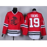 Chicago Blackhawks #19 Jonathan Toews Red With Red Skulls Jersey