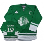 Chicago Blackhawks #19 Jonathan Toews St. Patrick's Day Green Jersey