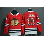 Men's Chicago Blackhawks #19 Jonathan Toews NEW Red Fashion Adidas Stitched NHL Jersey