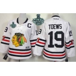 Youth Chicago Blackhawks #19 Jonathan Toews 2015 Stanley Cup 2015 Winter Classic White Jersey