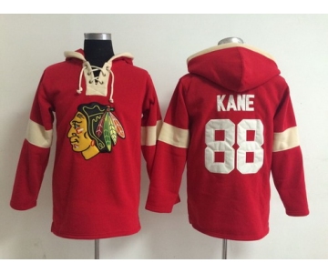 2014 Old Time Hockey Chicago Blackhawks #88 Patrick Kane Red Hoodie