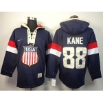 2014 Old Time Hockey Olympics USA #88 Patrick Kane Navy Blue Hoodie