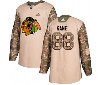 Adidas Blackhawks #88 Patrick Kane Camo Authentic 2017 Veterans Day Stitched Youth NHL Jersey