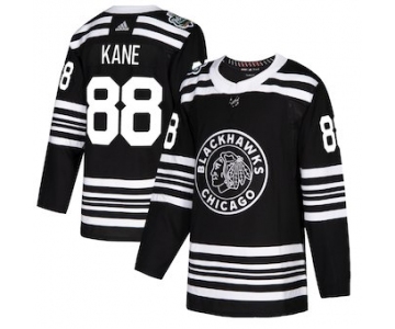 Adidas Chicago Blackhawks #88 Patrick Kane Black 2019 Winter Classic Authentic Player Jersey